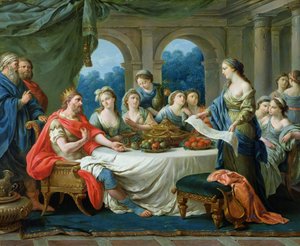 Ester e Assuero, c.1775-80 da Francois Langrenee